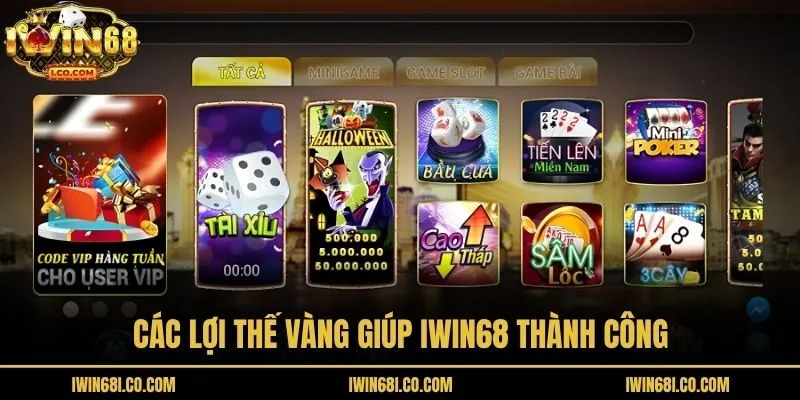 Các lợi thế vàng giúp Iwin68 thành công